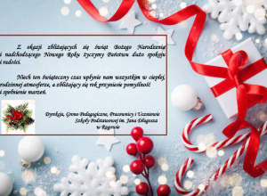 Życzenia z okazji świąt Bożego Narodzenia