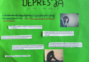 Plakat na temat depresji