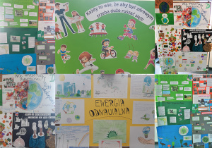Wystawa plakatów wykonanych przez uczniów klas I-III.